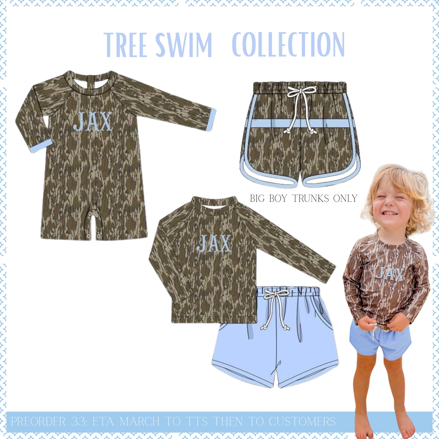 PO33 : Tree Camo Swim - ETA March