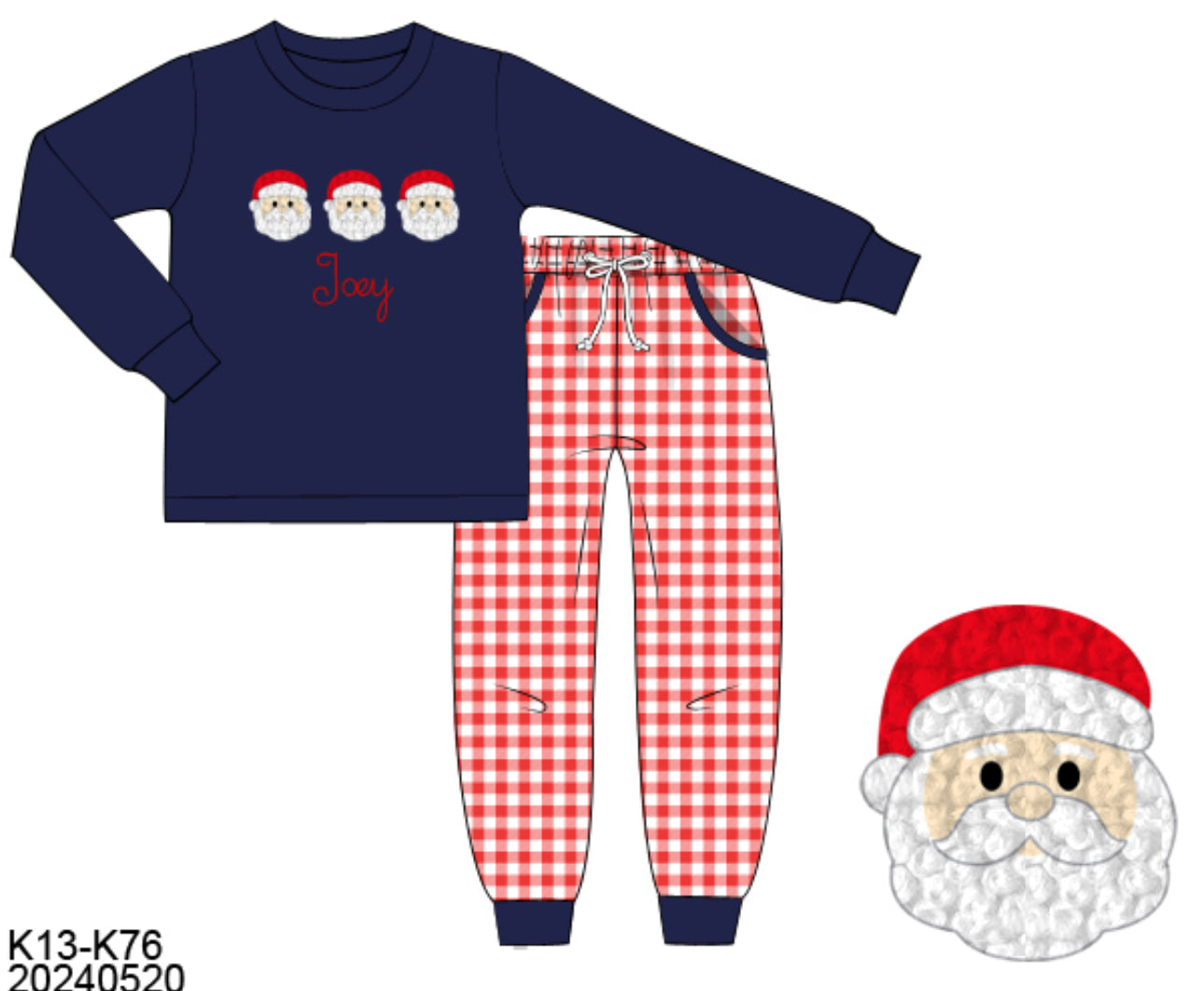 RTS : Santa Trio Jogger Set