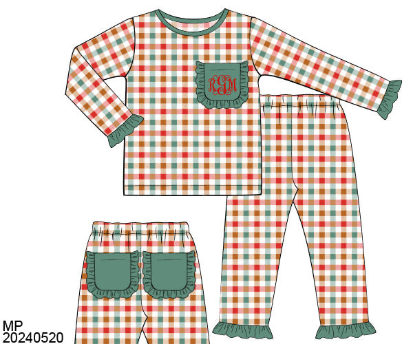 RTS : Girl Plaid PJs