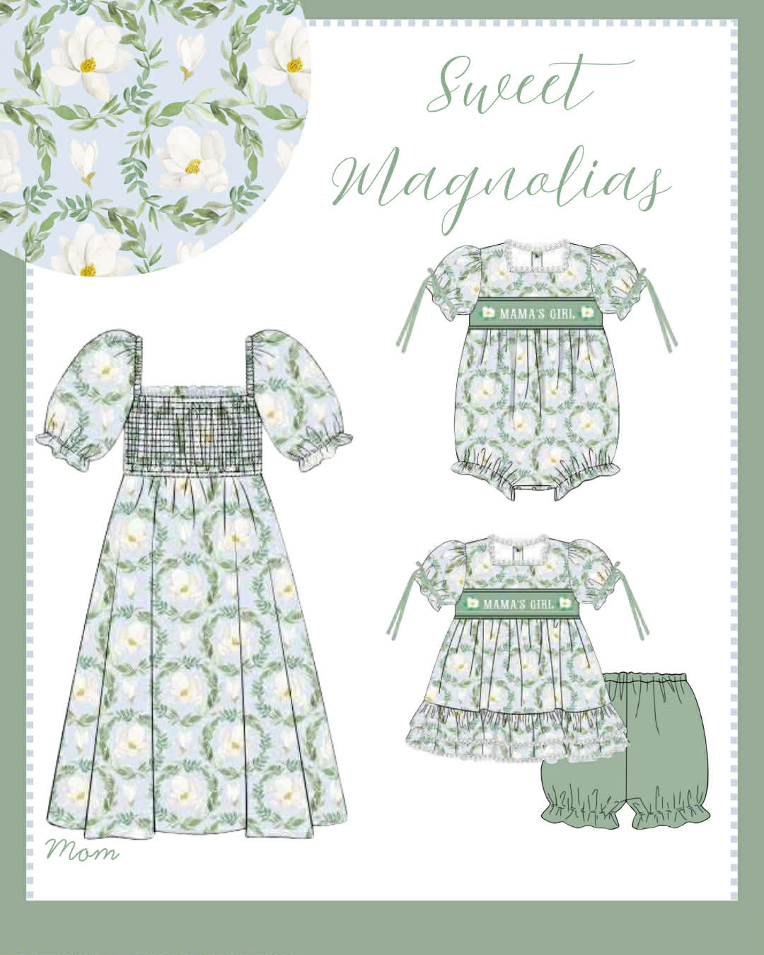RTS : Magnolias Mom Dress