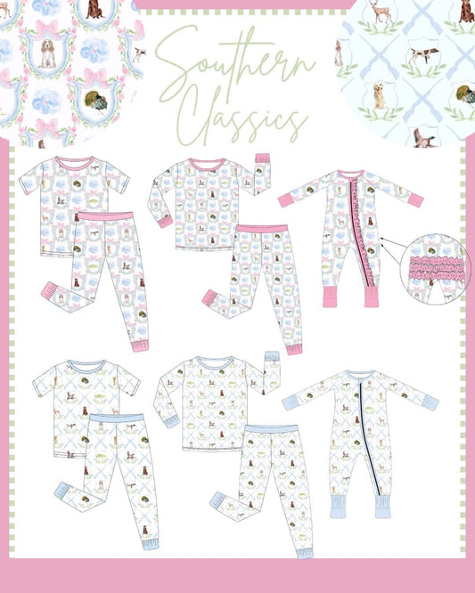 RTS : Southern Classics Bamboo - Boy Short Sleeve Set