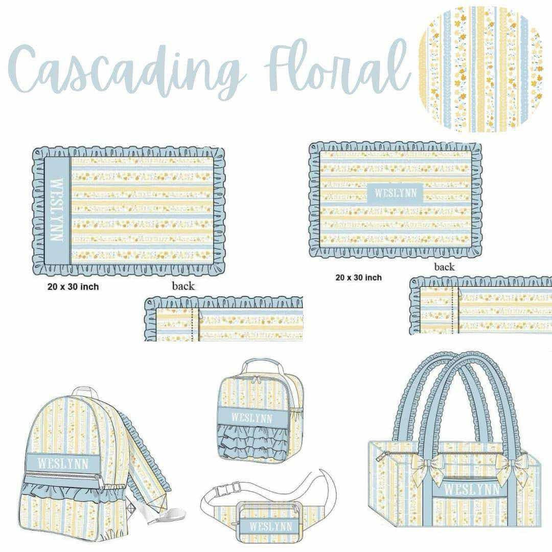 PO22 : Cascading Floral Luggage