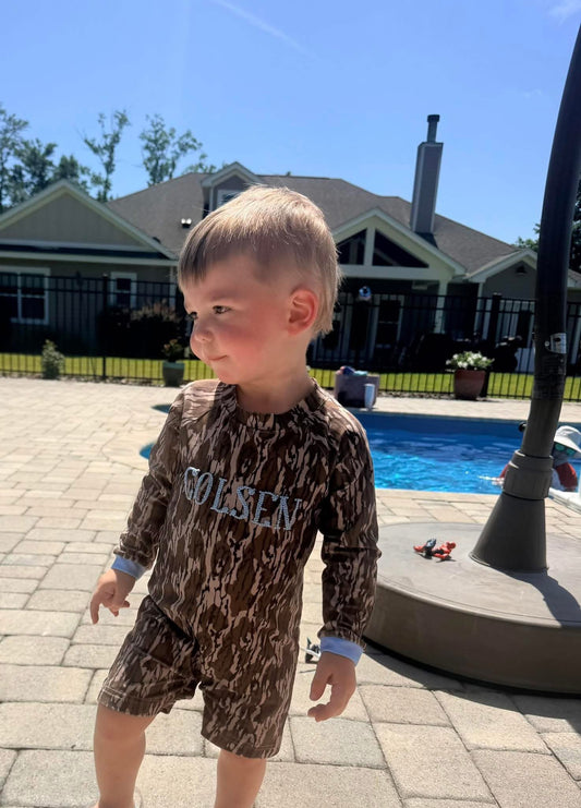 RTS : Tree Camo Swim Romper