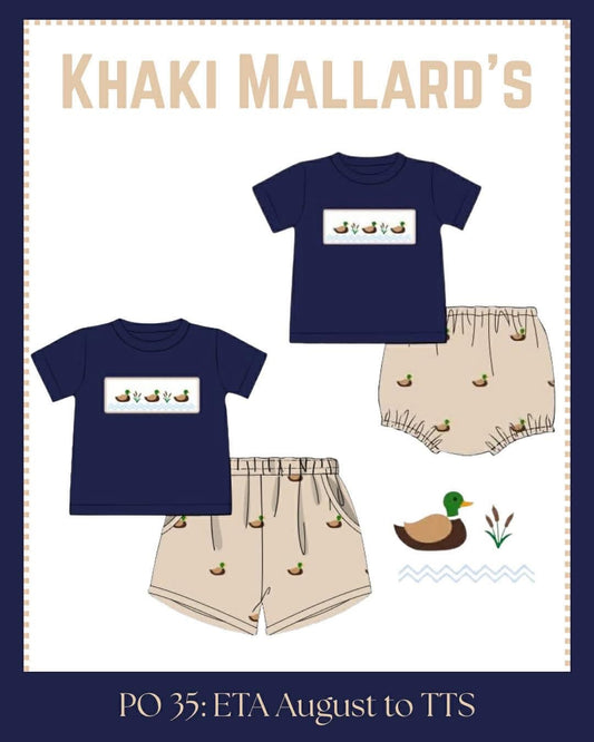 PO35 : Khaki Mallards Collection - ETA August