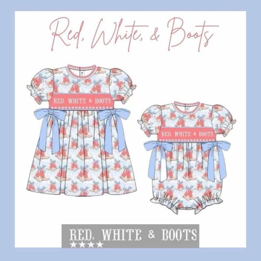 PO21 : Red, White, and Boots Smocked Collection