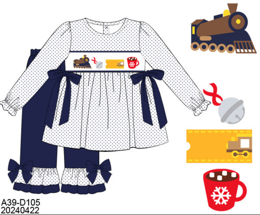 RTS : Girls Polar Express Pant Set