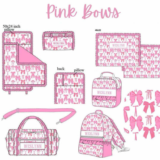 PO22 : Pink Bows Luggage