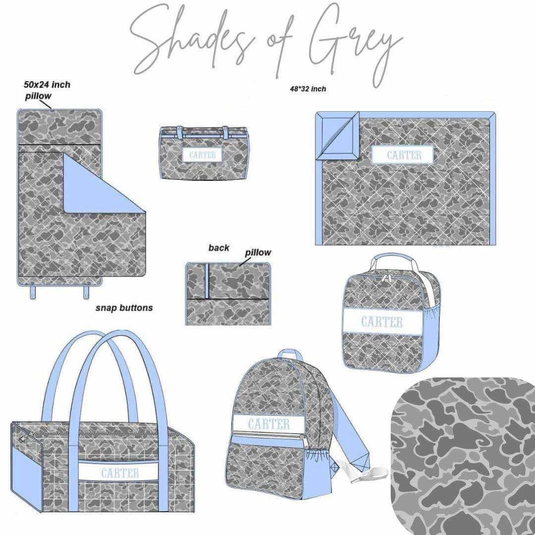 PO22 : Shades of Grey Camo Luggage