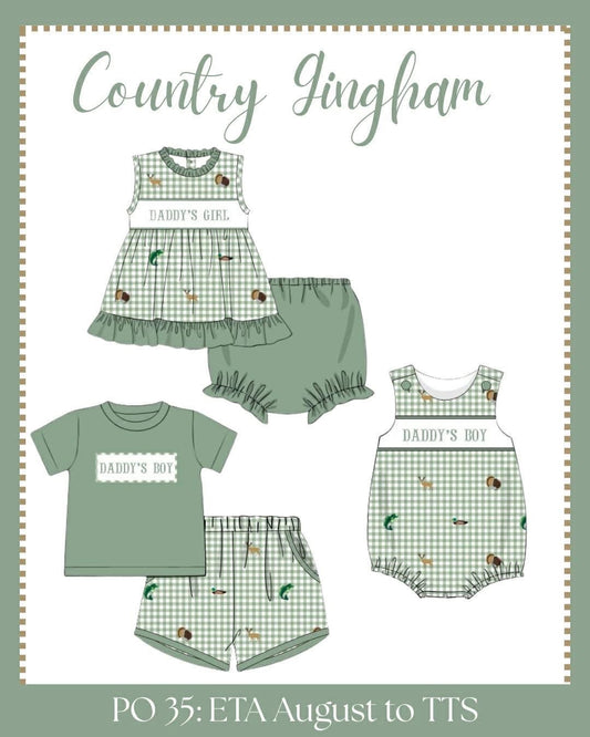 PO35 : Country Gingham Collection - ETA August