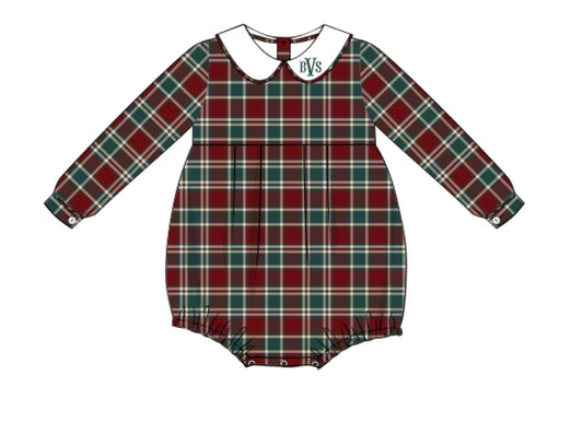 RTS : Dressy Plaid Boy Bubble