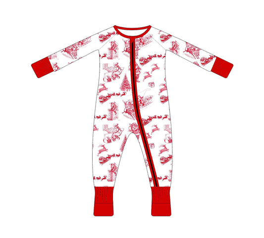 RTS : Santa Toile Bamboo Zippy