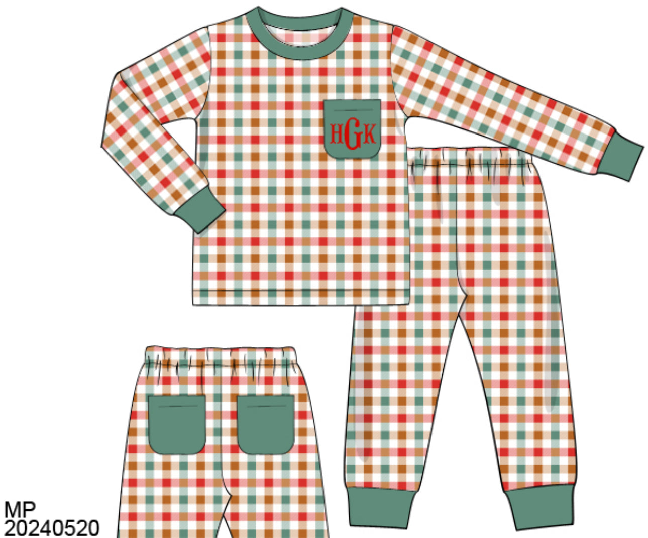 RTS : Boy Plaid PJs